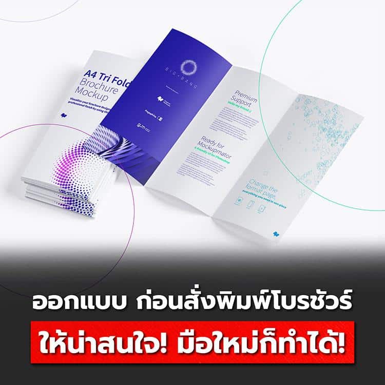 เทคนิคการพิมพ์โบรชัวร์ ให้น่าสนใจ! มือใหม่ก็ทำได้!