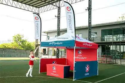 ออฟชั่นของเต็นท์ออกบูธ