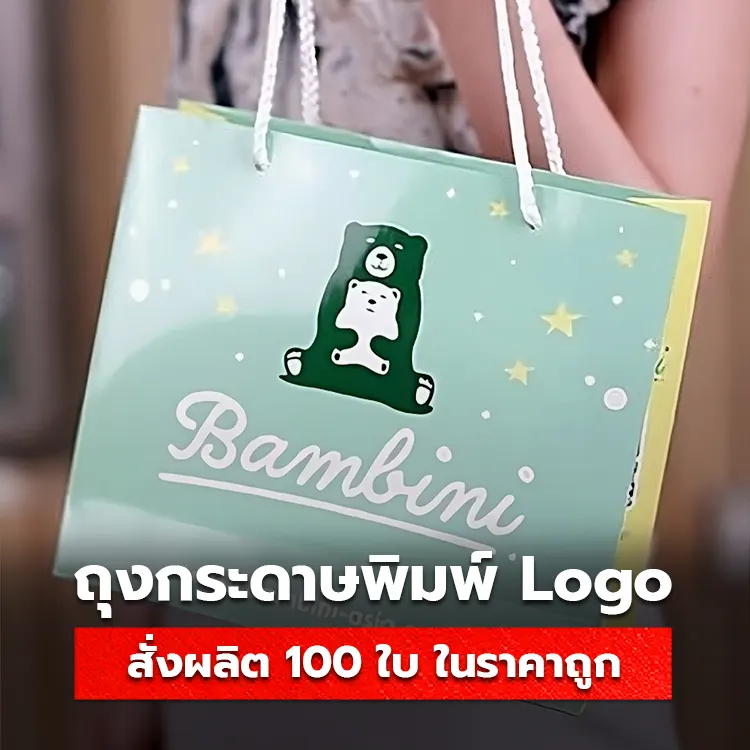 ถุงกระดาษพิมพ์ Logo