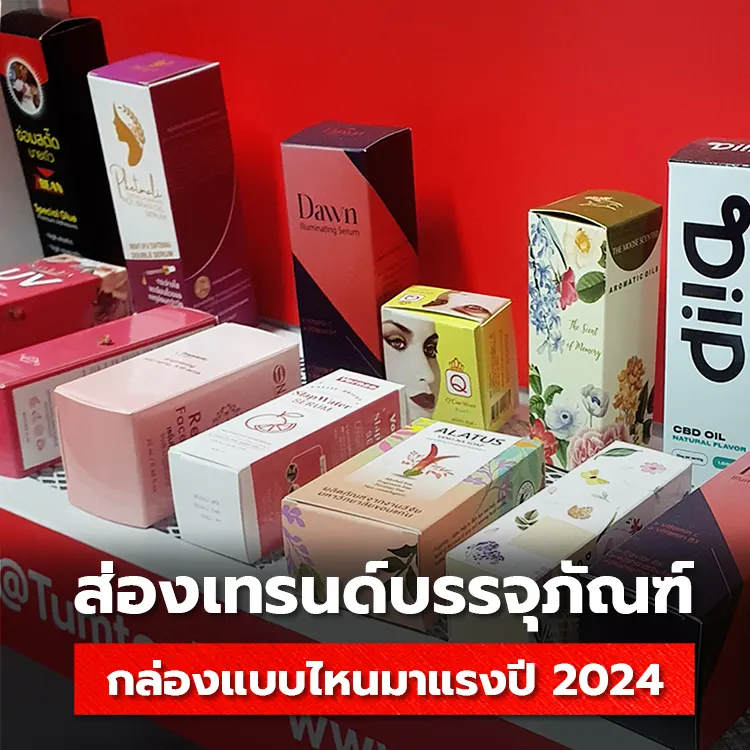 ส่องเทรนด์บรรจุภัณฑ์ กล่องแบบไหนมาแรงในปี 2024