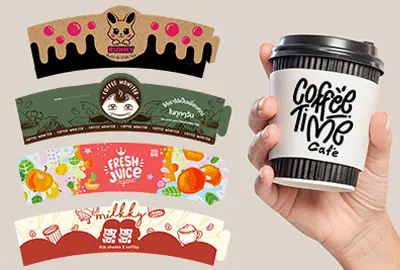 Cup sleeve พิมพ์ Logo