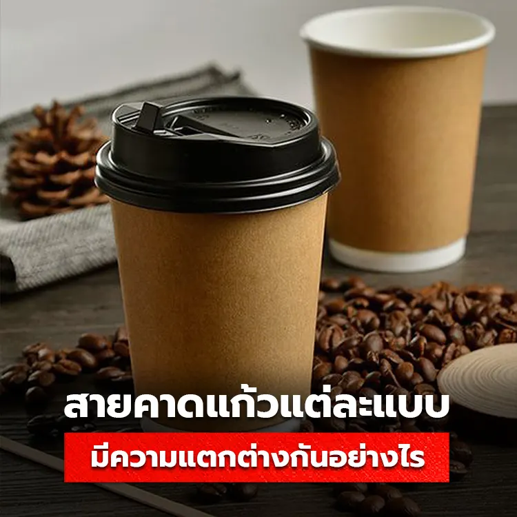 ความแตกต่างของ สายคาดแก้วกาแฟ วัสดุกระดาษอาร์ต และกระดาษลูกฟูก