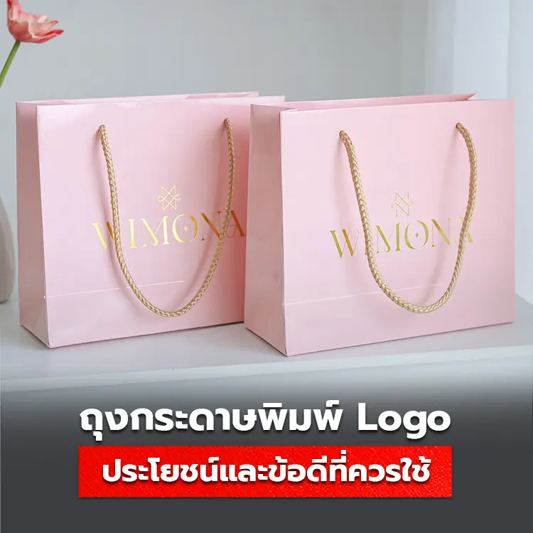 ถุงกระดาษ ถุงกระดาษพิมพ์ Logo ถุง Shopping Bag