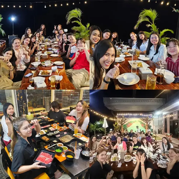 ประมวลภาพงานเลี้ยงอาหารประจำไตรมาส ของบริษัททำถูก