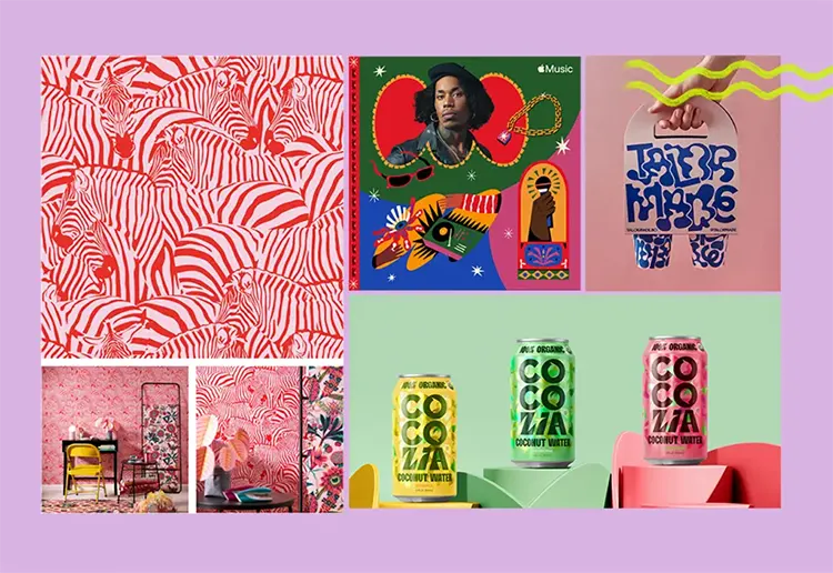 ตัวอย่างออกแบบดีไซน์ Maximalism