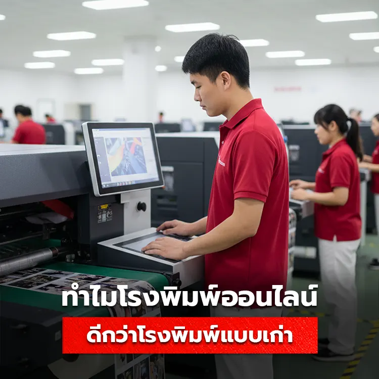ข้อดีของโรงพิมพ์ออนไลน์ ที่แตกต่างจากโรงพิมพ์ทั่วไป