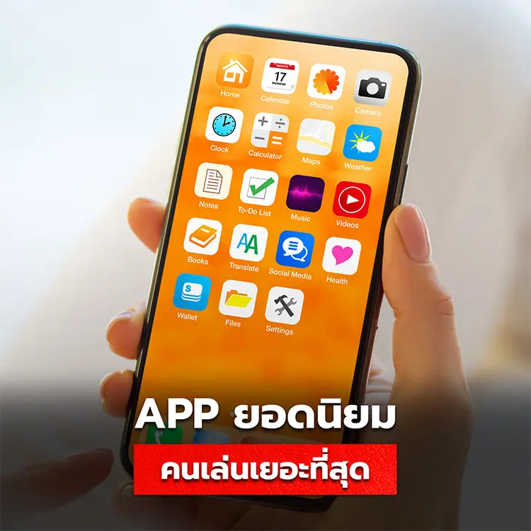 Application ยอดนิยม คนไทยเล่นเยอะมากที่สุด
