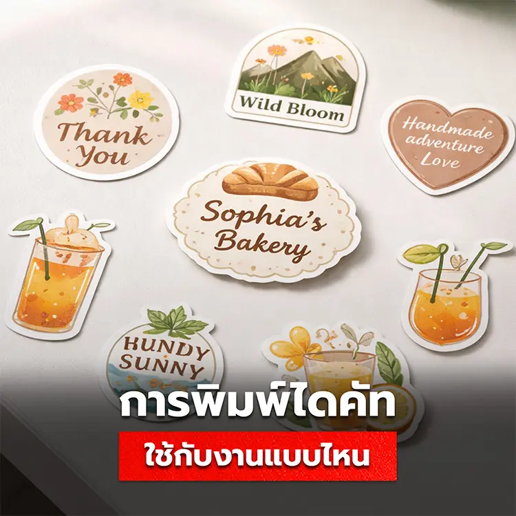 การพิมพ์ไดคัทคืออะไร ใช้กับงานพิมพ์แบบไหน