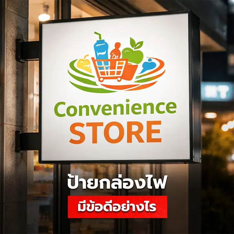 ป้ายกล่องไฟมีข้อดีอย่างไร ทำไมหลายธุรกิจถึงเลือกใช้ป้ายไฟหน้าร้าน