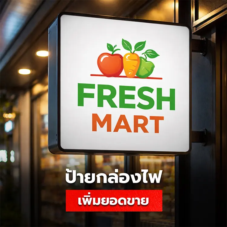 ป้ายกล่องไฟช่วยเพิ่มยอดขายได้อย่างไร ความสำคัญของป้ายกล่องไฟ