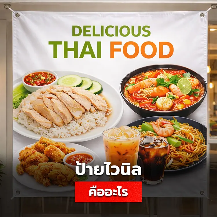 ป้ายไวนิลคืออะไร มีลักษณะอย่างไร