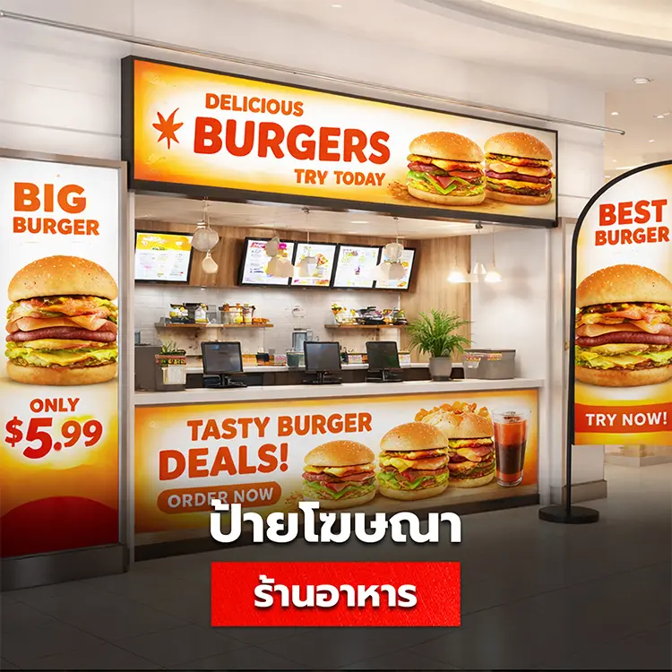ร้านอาหารควรใช้ป้ายแบบไหน วิธีเลือกป้ายร้านให้ตรงกับธุรกิจ