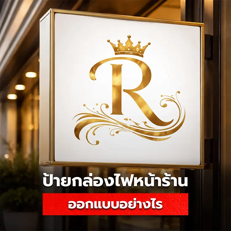 ป้ายกล่องไฟหน้าร้าน ออกแบบอย่างไรให้โดดเด่นสะดุดตา