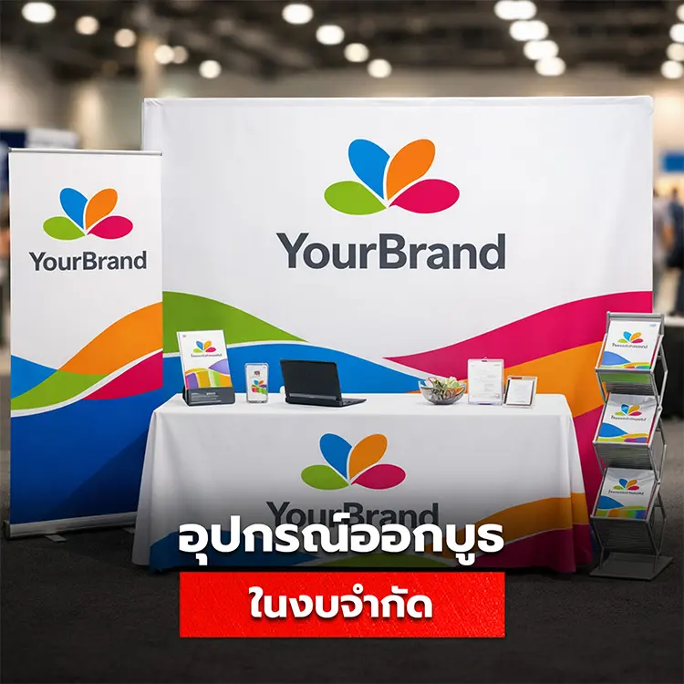 แนะนำอุปกรณ์ออกบูธในงบจำกัด วิธีเลือกอุปกรณ์ออกงาน event ในงบ 10,000-50,000 บาท