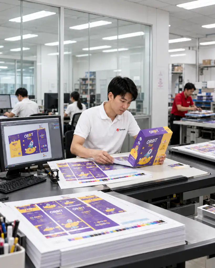 เจ้าหน้าที่ตรวจสอบไฟล์งานและม็อกอัพ